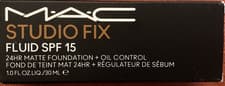 Image of MAC Studio Fix Fluid SPF 15 24HR Matte Foundation +Oil Control 30ml ~ NW35 New
