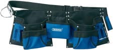 Image of 03068 Heavy-Duty Double Tool Pouch, Black, Blue