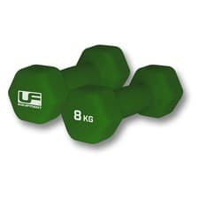 Image of Urban Fitness Hex Dumbbells Neoprene Covered 2 x 8.0kg - Bottle (Pair)