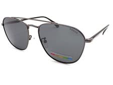 Image of Polaroid Polarized Sunglasses Ruthenium Black with Grey 59mm Lenses PLD2106 V81