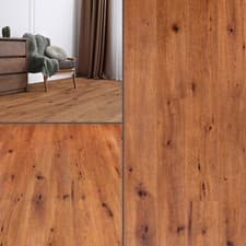Image of Dark Oak Laminate Flooring 8mm Thick Natural Textured Wood Flooring V Groove AC4