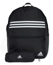 Image of Adidas Classic Horizontal 3‑Stripes Black Backpack Durable 27.5 L Urban Bag New