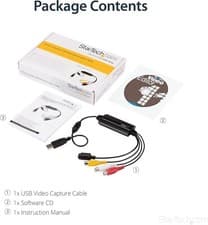 Image of StarTech USB Video Capture Adapter Cable - S-Video/Composite to USB 2.0 SD V