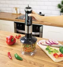 Image of Quest 3 in 1 Stick Blender & Food Processor  Black
