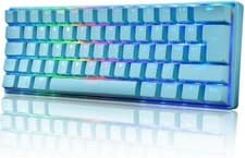 Image of UK Layout 60% True Mechanical Gaming Keyboard 61 Keys Wired RGB Backlit Keypad