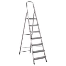 Image of Sealey Aluminium Step Ladder 7-Tread 80mm Deep Non-Slip Steps EN 131 ASL7