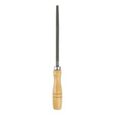 Image of 6" Square Bastard Cut File Bastard Metal File with Wood Handle, Grey/Yellow