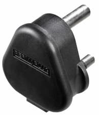Image of MASTERPLUG - Black 3 Pin, 15A Round UK Mains Plug