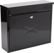 Image of Post box Black Elegance Wall Mounted Galvanised Steel LockableBurg-Wachter MB02B