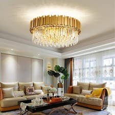 Image of 8 X E14 Lights,Gold,Modern Chandelier Crystal Light,Crystal Ceiling Light