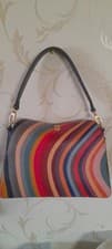 Image of Paul Smith Swirl Ladies Shoulder Bag With Turn Lock Closure.RRP.£535