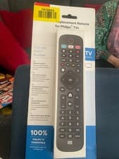 Image of One for All Philips TV Replacement Remote – Works with ALL Philips Tvs – Learnin