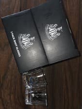 Image of Castore Newcastle United Official Branded Twin Shot Glasses 2.75" NUFC Crest