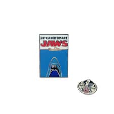 Image of JAWS THE MOVIE 50th ANNIVERSARY PIN BADGE LIMITED EDITION FREE UK 48HR POSTAGE