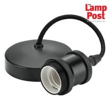 Image of ML 8271AT 6" E27 Screw Vintage Ceiling Pendant Light Set - Anthracite