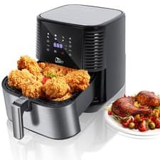 Image of 5.5L Digital Air Fryer 1700W ONE-TOUCH LED Oil Free Low Fat Healthy Cooker Oven