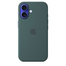 Image of SILICONE CASE WITH MAGSAFE CHARGING FOR IPHONE 16 - Lake Green