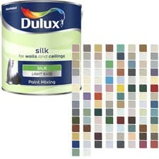 Image of Dulux Silk Paint for walls and ceilings 200 colours tinted to order 1 LITRE