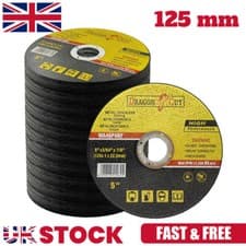 Image of 200PCS 125 mm ULTRA THIN 1mm METAL CUTTING BLADE DISC FOR STEEL STAINLESS ANGLE