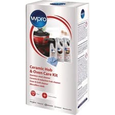 Image of Wpro KCU200 Ceramic Hob & Oven Care Kit | Universal Cleaner & Microfibre Cloth