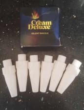 Image of SIX PACK (ALMOST SILENT) gold/pink/white 8mm WIDE Nozzle gas charger fast post