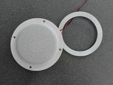 Image of PAIR OF 4" MOISTURE RESISTANT CEILING SPEAKERS FOR BATHROOM KITCHEN ETC 4 OHM