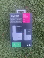 Image of BYRON PLUG IN WIRELESS DOORBELL & CHIME SET DBY-23412BS
