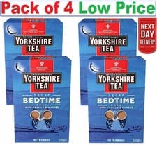 Image of Yorkshire Tea Bedtime Brew Tea Bags, Pack of 4 (Total of 160 Tea Bags) UK
