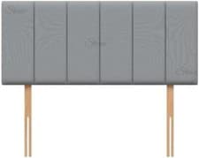 Image of Headboard Plush Fabric Padded Lined, Divan Bed Bedroom Furniture 20" Height