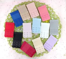Image of 3PCS Bra Extender 3 Hook 3 Row Adjustable Soft Bra Band Extension for Women UK