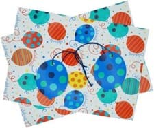 Image of GIFT WRAP 2 SHEETS WRAPPING PAPER & 2 Matching Gift Tag 50 x 70cm Eco Friendly