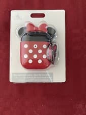 Image of 2021 Disney Parks Minnie Mouse Wireless Airpods Headphone Case New