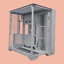 Image of @UNUSED/MISSING PANEL@ Lian Li O11 Vision Compact White Gaming PC Case MLI16