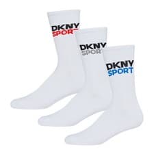 Image of DKNY Mens Pack Sport Socks Dogwood Crew Cotton