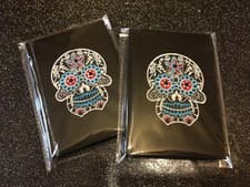 Image of A6 Perfect Bound Hardback Sugar Skull Day Of The Dead Jewelled Notebook
