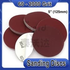 Image of 5'' 125mm Self Adhesive Sanding Discs Sticky Backed Sand Paper 60 - 2000 Grit