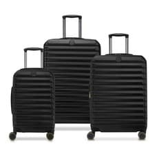Image of Delsey Helium Edge 2.0 3 Piece Hardside Luggage Set Black New