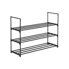 Image of Set of 2 HOMCOM CD DVD Media Storage Shelves Display Shelf Racks Wooden Frame