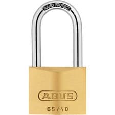 Image of Abus 65 Series Compact Brass Padlock Keyed Alike 40mm Long