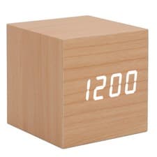Image of ACOGEDO Multifunctional LED Wood Clock With Large Display And 3 Brightness