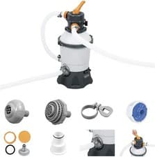 Image of Bestway Flowclear Sand Filter Pump Outside Ground Pools Capacity 3,028L/800GAL