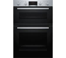 Image of Bosch Series 2 MHA133BR0B Built-in Double Electric Oven - Stainless steel