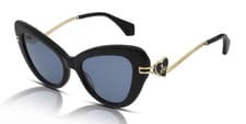 Image of Vivienne Westwood Women's Sunglasses Liza VW5058 001 Gloss Black Blue