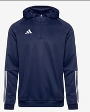 Image of Adidas Junior Tiro 23 Competition 1/4 Zip Hooded Track Top 13/14 Years Rrp £35