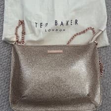 Image of Ted Baker Gold Cross Body Bag . New Without Tags