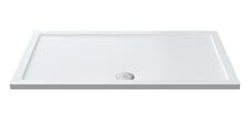 Image of 1400mm x 800mm Premium Rectangular Shower Tray - White