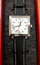 Image of Mondaine Stainless Steel Swiss Made Quartz Rectangle Watch A685.30336.11SBB