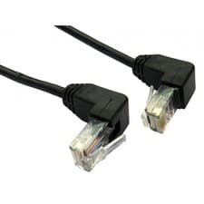 Image of CMS Cables 3m Cat5e UTP Right Angled UP to Right Angled DOWN Cable