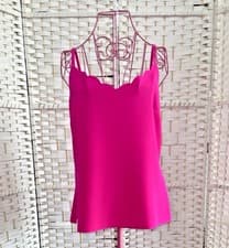 Image of Ted Baker BNWT Bright Pink Siina Scallop Neck Camisole UK 14 Size Large RRP £39