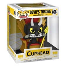 Image of Cuphead Devil in Chair Stylized Pop Deluxe 5.5 Inches Tall Ages 6 Years and Up